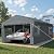 VINGLI 12x20 Carport Canopy, Car Canopy Portable Garage with Roll-up Windows & Removable Sidewalls, Outdoor Storage Shed Heavy Duty Car Tent for SUV, Boats, RVs, Trucks (with Walls)