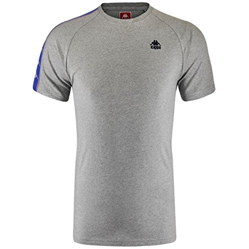 Kappa Carl, T-Shirt Uomo, Gris Clair mélange, FR