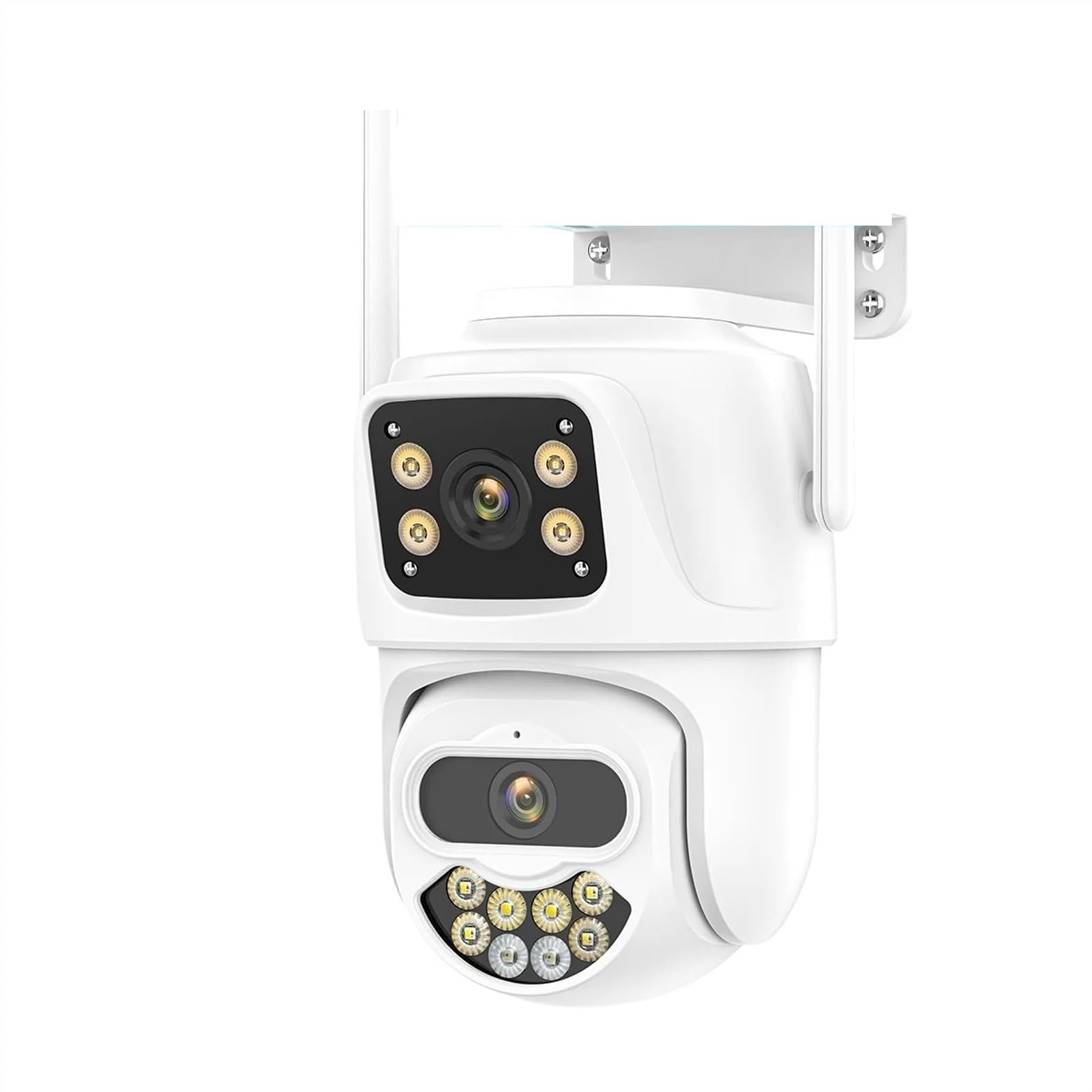 Kamera IP Wi-Fi 8MP 4K HD podwójny obiektyw podwójny ekran zewnętrzna AI automatyczne śledzenie kamera PTZ 4MP noktowizor nadzór wideo P2P(4MP NO Card)