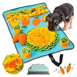 【YouTuber×ドッグトレーナー推薦】 ノーズワーク 犬 知育玩具 ペット にんじん畑 おもちゃ ノーズワークマット 早食い防止 [日本未発売/国内正規品] 毛玉取りブラシ 付き 2025 【B】 ノーズワークボール