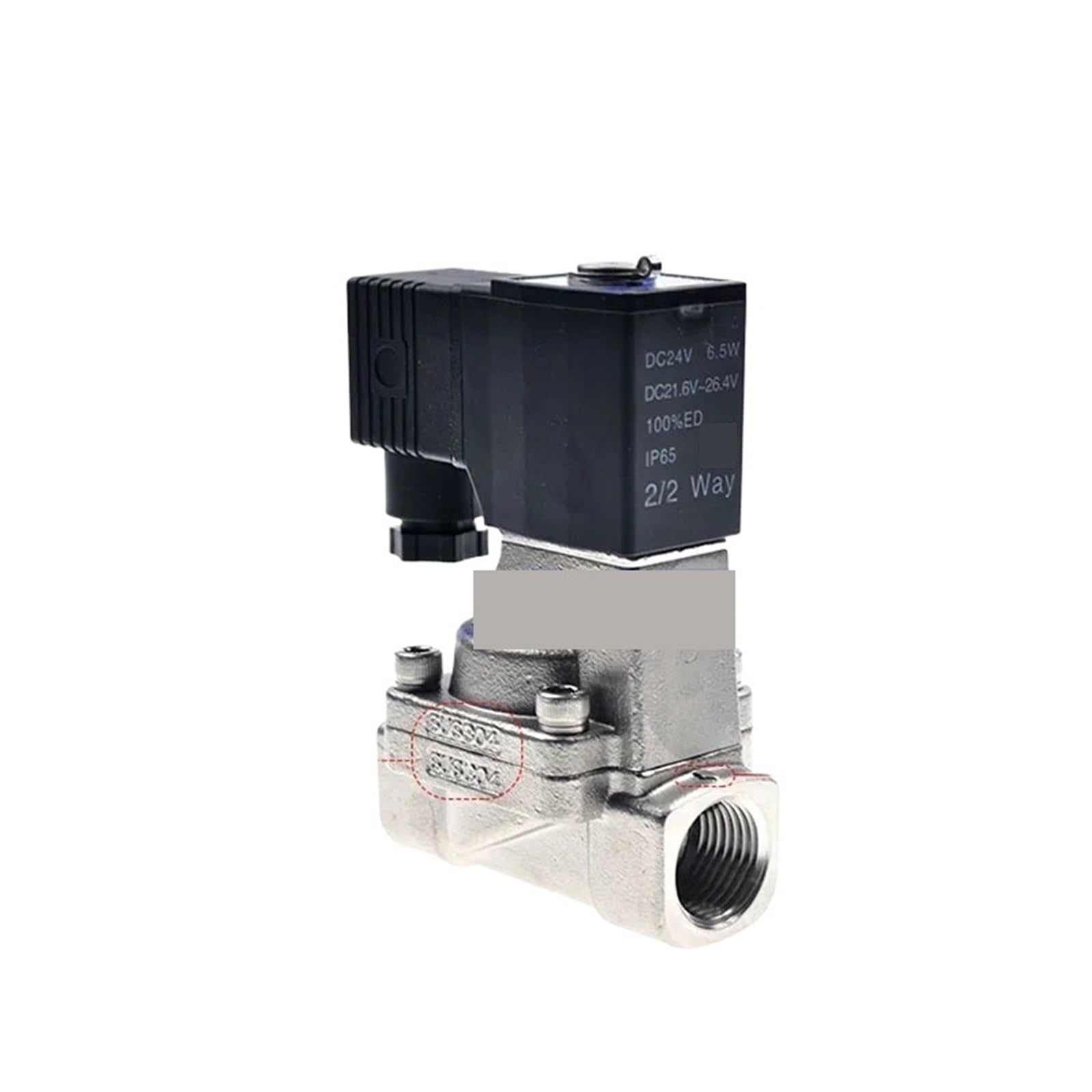 Coasddrld 1 Normally Open 2 Way Solenoid Stainless Steel Sus304 Inch Ac220v(Ac220v)
