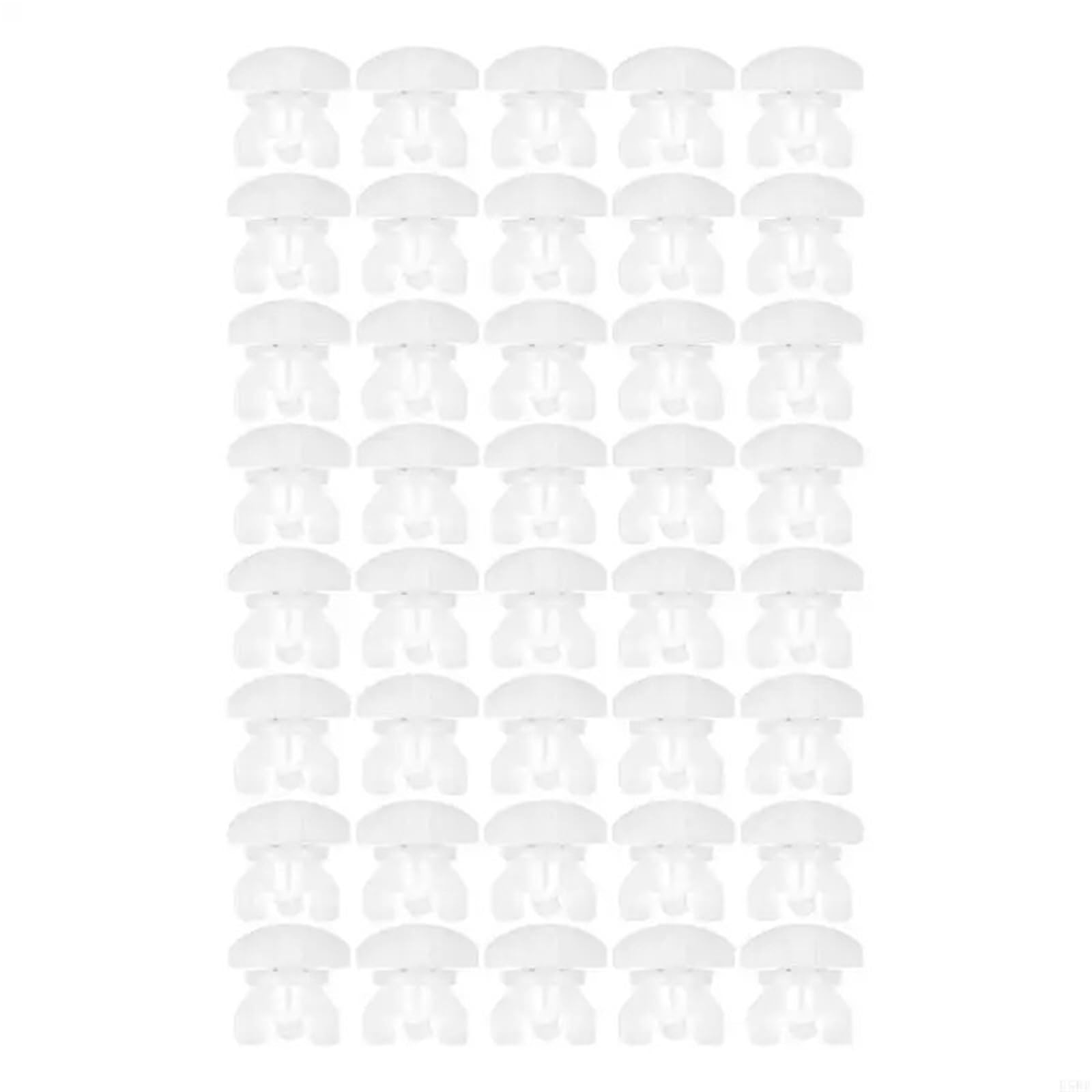 Xinglongs Curtain Track Rollers 120/240/500pcs Curtain Rails Stoppers Drapery Gliders Replacement Accessories For Window Shower Curtain Tracks(500pcs)