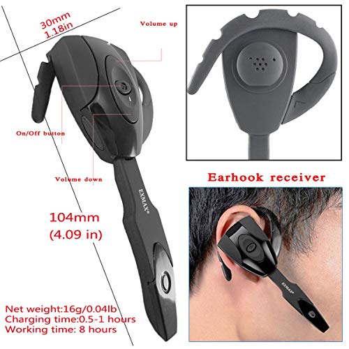 Sistema de Guía de Audio Inalámbrico EXMAX-EX-318 con Micrófono de Diadema 2.4G para Iglesia, Enseñanza, Traducción y Conferencias (2 Transmisores 20 Receptores con Estuche de Carga USB-C de 32 ranuras) miniatura 6