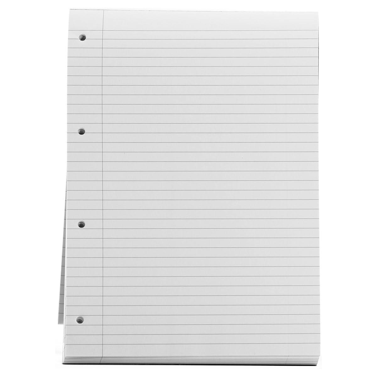 Recambio de papel para cartas (6 unidades, A4, líneas microperforadas, para una fácil extracción de páginas con 180 páginas, papel de carta de alta calidad, 80 g/m², rayado con márgenes,