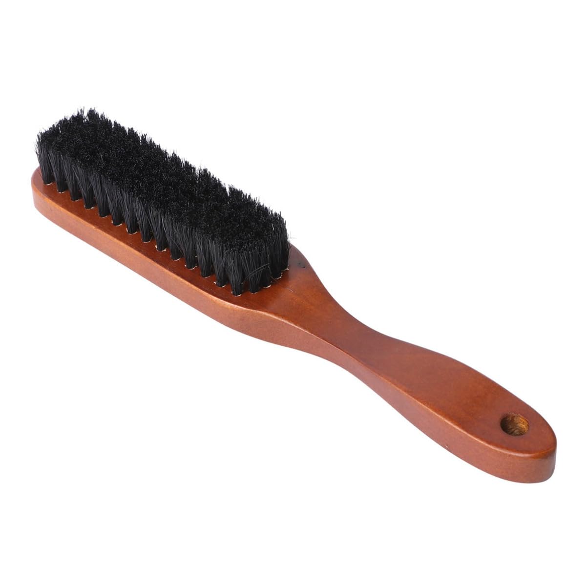 Mikinona Men's Beard Brush Pig Bristle Styling Tool Portable Wooden Handle Perfect Present for Beard Enthusiasts