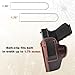OWB Genuine Leather Gun Holster with Retention Strap Compatible with Glock 19/43/43X, Taurus G2C/G3C/G3, S&W M&P Shield, SCCY, Springfield XD/Hellcat, Sig P365/P320 and Similar Sized Guns
