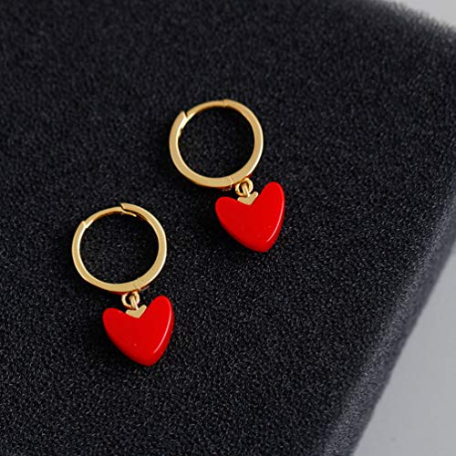 Brinco de Natal Valicclud simples brinco de coração de Natal festivo brincos de decoração de orelhas
