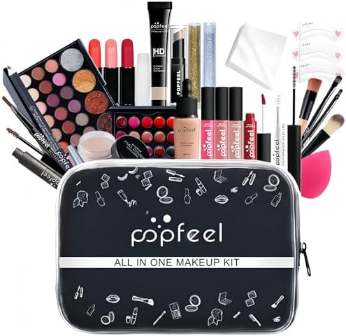 All In One Set All-in-one Makeup Set Gift, 27 Pieces, Complete for Women with Cosmetic ...