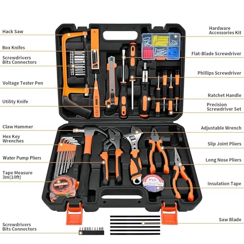 Kit de herramientas 148 piezas con estuche portátil miniatura 2