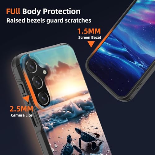 GFEWYTJYJ for Galaxy A16 5G Case,[10 FT Military Grade Drop Protection] Non-Slip Heavy Duty Shockproof Phone Case for Samsung Galaxy A16 5G 6.7 Inch 2024,Sea Turtles - image 4