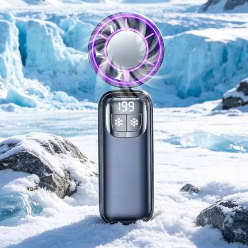 Ventilador de mano recargable de 3600mAh para refrescarse del calor en el dormitorio 4