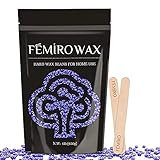 Hard Wax Beans,Hair Removal Full Body Brazilian Bikini Beads Waxing At Home for Sensitive Skin Face Bikini Legs Eyebrow Women Men 1lb /450g（Lavender） (Lavender Wax Beans)