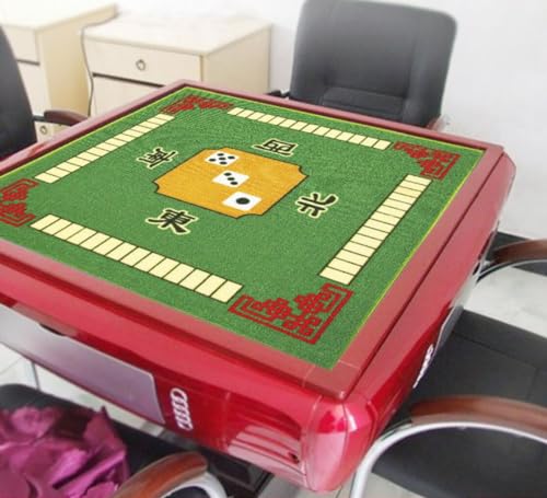 Mantel para mesa de Mahjong 30.7 pulgadas cuadrado verde miniatura 5