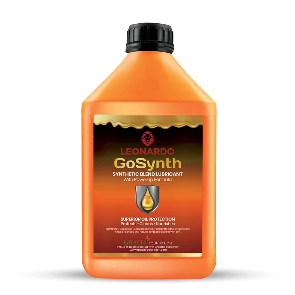 LEONARDO MINERAL Motorcycle 20W-50 | 4T | SM | Engine oil | For bikes, Car | All in one | Meets API-SM, JASO, MA2 | Increases fuel economy | Rust & corrosion protection | Longer engine life | 1ltr