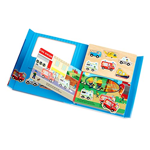 Melissa & Doug to The Rescue Book and Wooden 6-Piece Puzzle Play Set