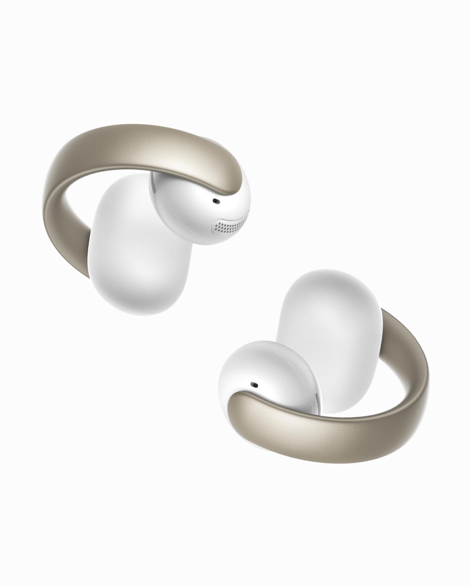 Anker Soundcore AeroClip ホワイト&ゴールド soundcore AeroClip da Anker, Fones de Ouvido de Escuta