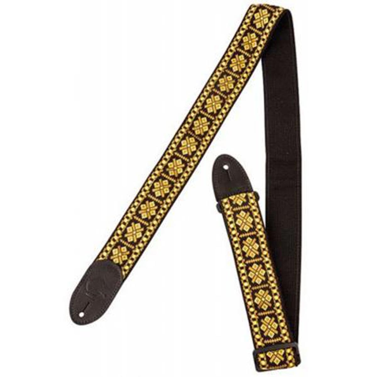 Fender 922-0060-103 Gretsch"G Brand" Strap Diamond Black Ends