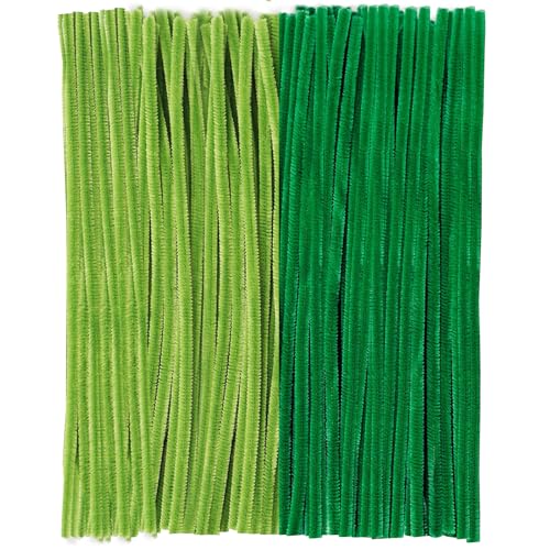 YIKUBO Pipe Cleaners Green 200pcs Green Pipe Cleaners 30cm Long Flexible Pipecleaners for Christmas Tree Project DecorationIdeal for Making Flowers Animals & Decorations