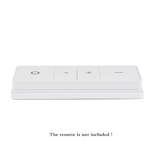 Miniatura 5 de UHOLDZU - Soporte de pared ultra delgado para interruptor de luz Philips Hue, soporte invisible de aluminio para control remoto para el interruptor