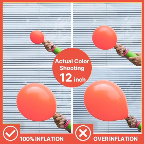 Image of PartyWoo Coral Balloons 140pcs Different Sizes of 18 12 10 5 Inch Coral Pink Light Red Latex Balloon Arch Kit Garland for Wedding Baby Shower Gender Reveal Summer Birthday Party Decorations Red-Y22
