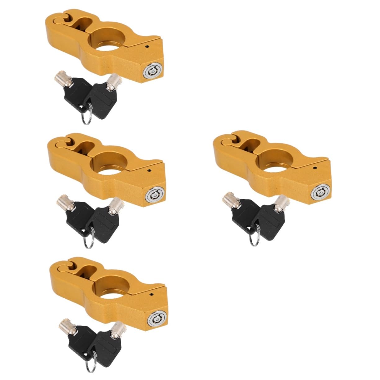 Gatuida 4pièces Verrou De Guidon De Serrure De Frein pour Et Scooter Installation Facile Sécurité Renforcée Compatible Plupart des Modèles Matériau Robuste Et
