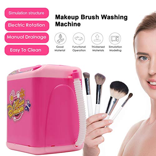 Escova de Maquiagem Anself Mini Máquina de Lavar para Crianças, Brinquedo Elétrico, Fofo, Esponja, E