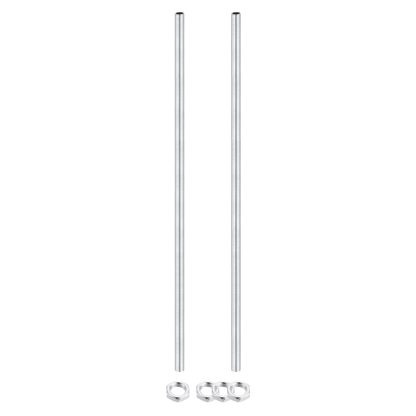 sourcing map Lamp Pipe Nipples Kit with Lock Nuts M12x1 2Pcs 420mm โ image 1