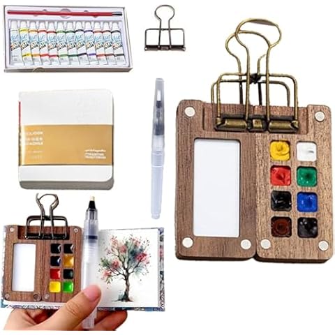 Hi-Y2Kgirls Portable Mini Travel Paint Set Cover