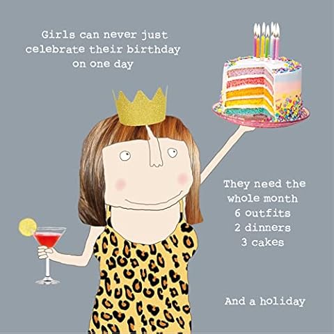 Rosie Made A Thing Girls Birthday Greeting Card (14.5 x 14.5 cm) Cover