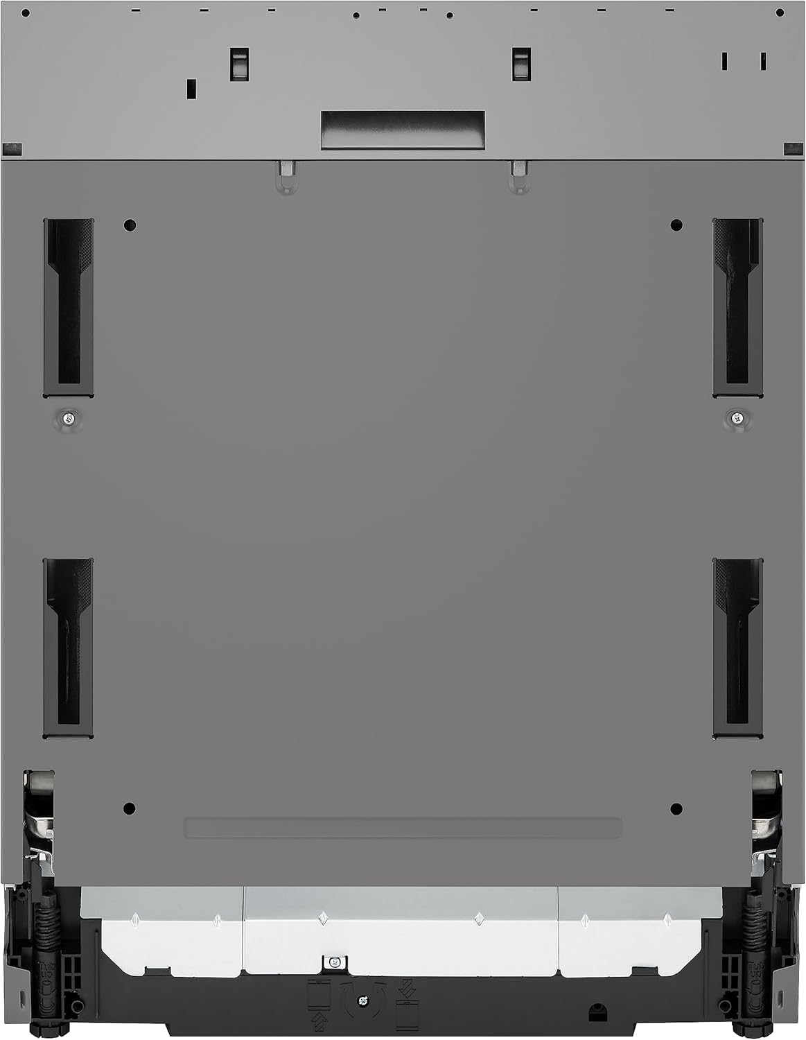 LG QuadWash DB365TXS Lavastoviglie da Incasso a Scomparsa Totale, Serie 3, Classe B, 14 coperti, 4 Bracci Irroratori, Vapore, Cerniere Sliding, Apertura Automatica, 3° Cestello, Wi-Fi, Acciaio