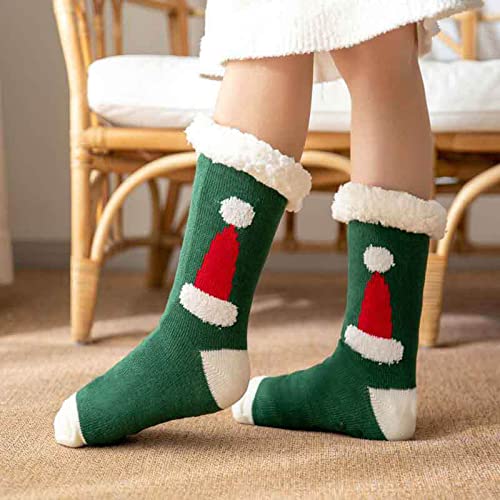 Christmas Slipper Socks for Women Fun Cute Cozy Warm Xmas Fuzzy Socks - image 3