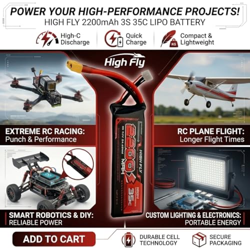 Image of Gauri Enterprises - LIPPO Battery ABSD 11.1V, Nano 2200MAH 3s 80c Rechargable Lipo Battery Professional Drone Camera Battery