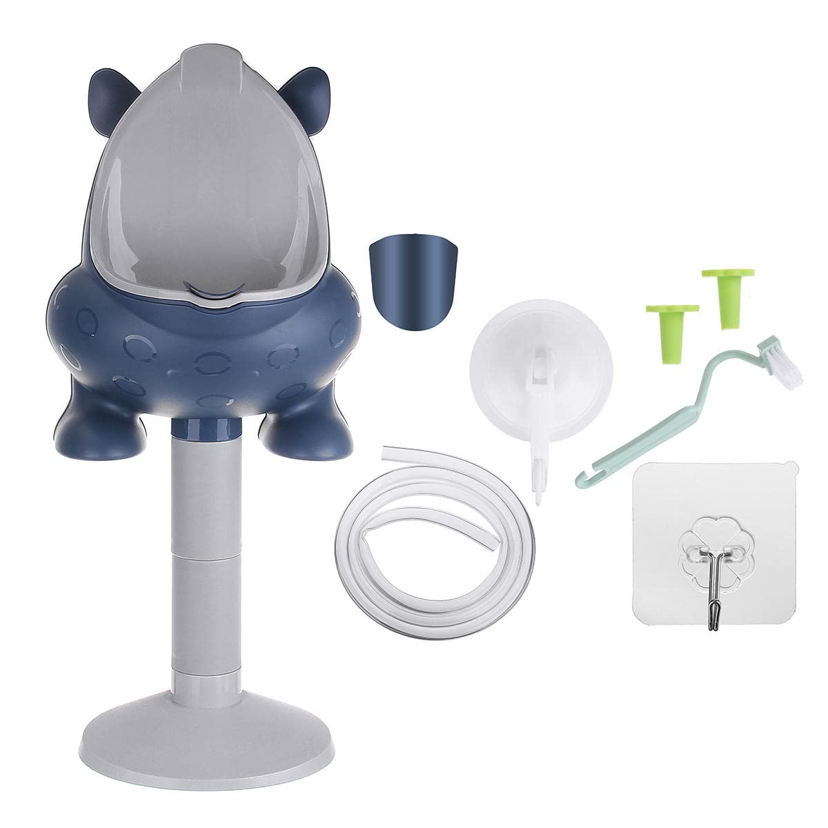 Bambini Bambini Orinatoio Vasino Trainer Multifunzione In Piedi Bagno Vasi Kit - Blu Scuro