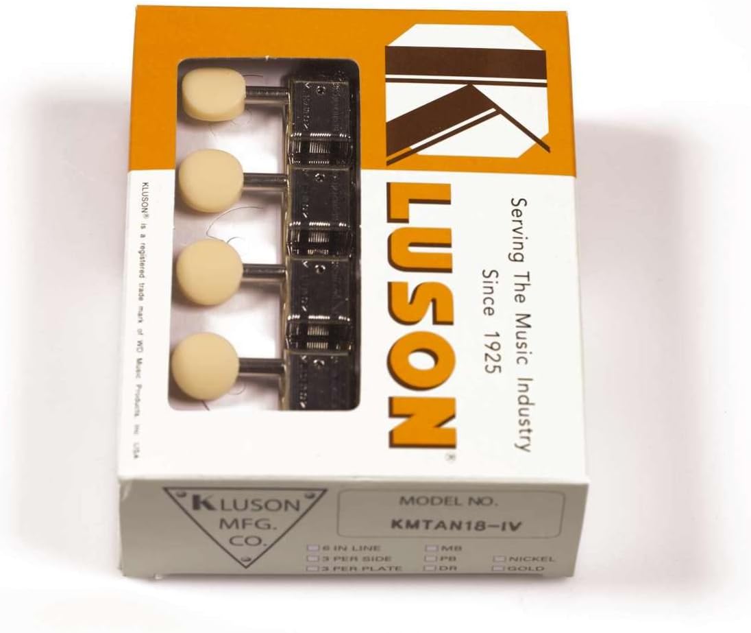 Kluson Supreme AStyle Mandolin Tuners, Nickel with
