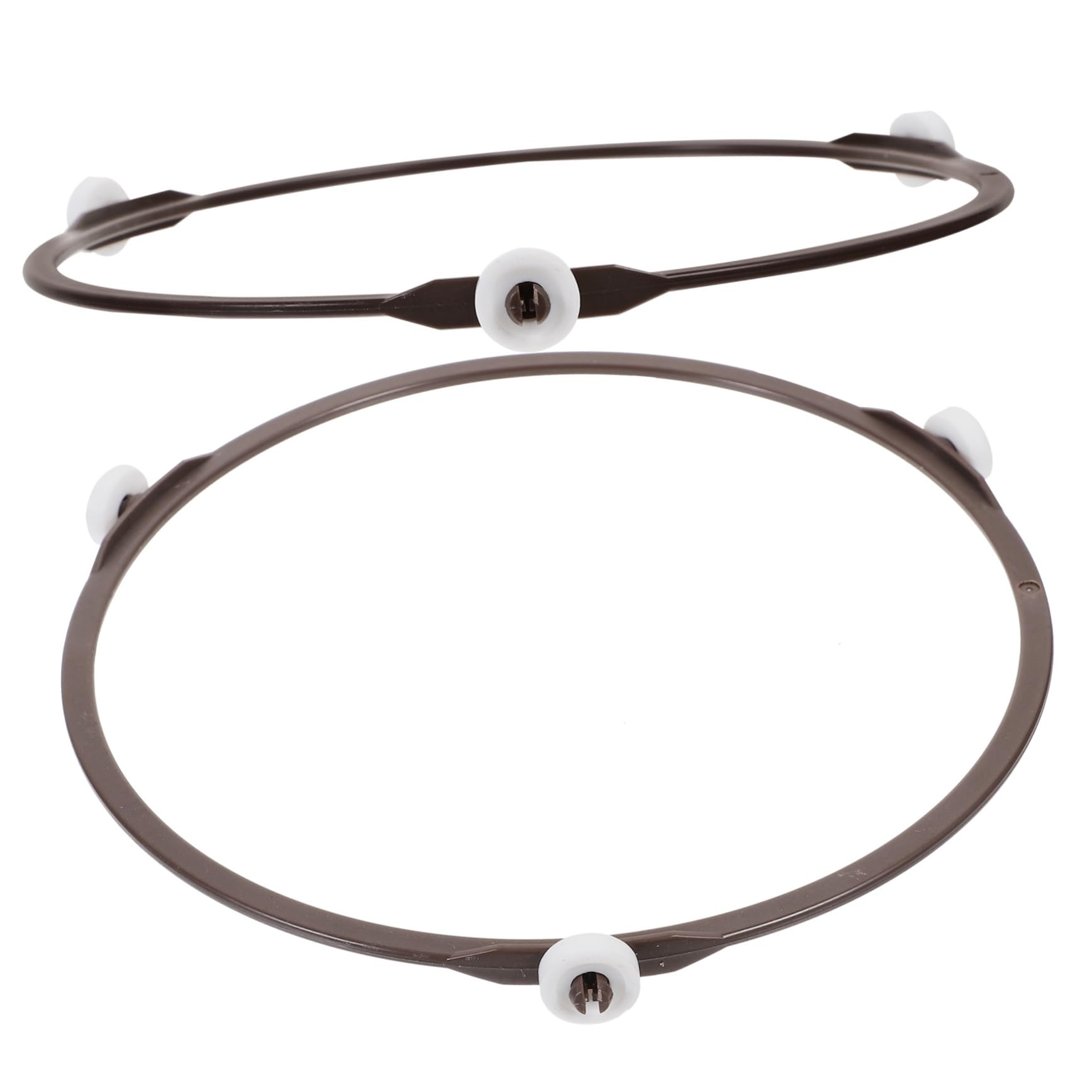 Ciieeo 2Pcs Microwave Turntable with Rollers for Balanced Heating Plate Tray Wheel Ring for Efficient Food Cooking