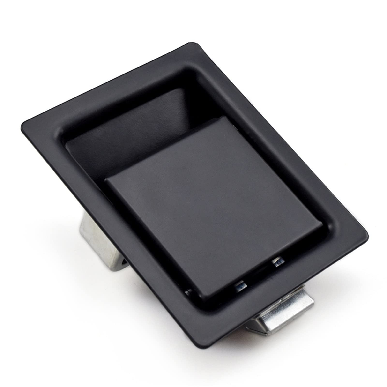 Loquet de verrouillage de poignée de palette noire KmoNo en acier au carbone pour véhicule