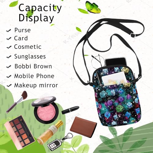 G2TUP Dungeons D20 Dice Crossbody Bag Game Master Gifts D20 RPG Game Shoulder Bag Legends of Fantasy Merch 6