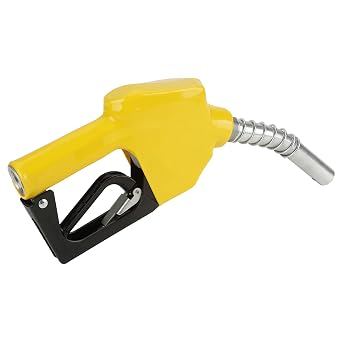 Automatic Shut Off Fuel Nozzle Aluminum Gas Pump Nozzle for Diesel Petrol Transfer with High Flow and Auto Cutoff