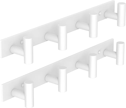 Miniatura 23 de VAEHOLD Ganchos de Pared, Ganchos de Toalla de Aluminio Resistentes para Colgar Abrigo, Sombrero, Llave, Ropa, Gancho de Armario Montaje en Pared