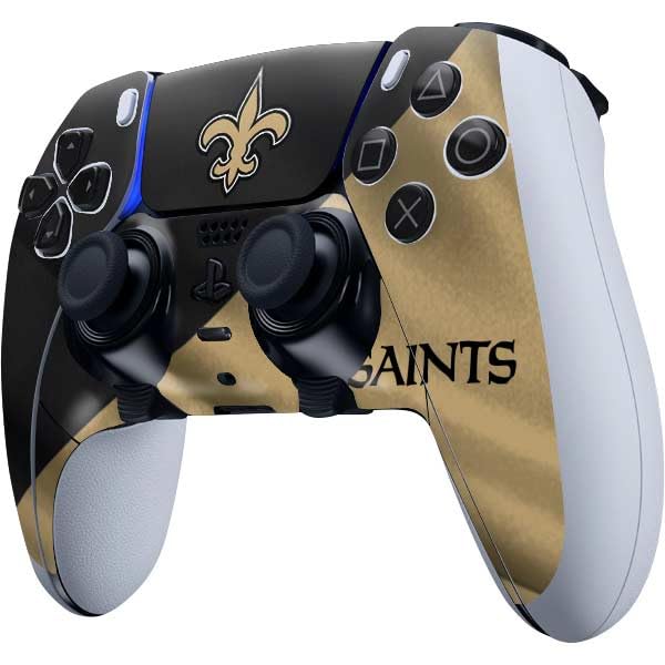 Skinit Decal Gaming Skin Compatible with PS5 DualSense Edge Pro Controller - Officially Licensed NFL New Orleans Saints Design