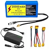 【60V Electric Bike Battery】: The Wroyeti Ebike battery is compatible with almost all types of motors. The 60V 20Ah lithium-ion battery is compatible with 60V (200-2000W) motors. The lithium battery kit comes with a high-current 67.2V/3A, a XT60 plug ...
