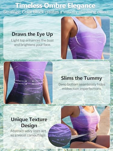 Image of American Trends Women's High Waisted Bikini Bottoms Swimming Suits Tummy Control Bathing Suits
