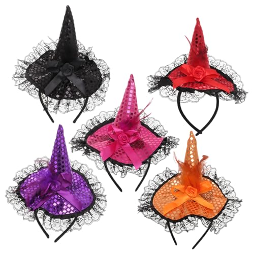 Bandeaux Halloween à Paillettes Multicolores pour Fêtes et Photos en Famille