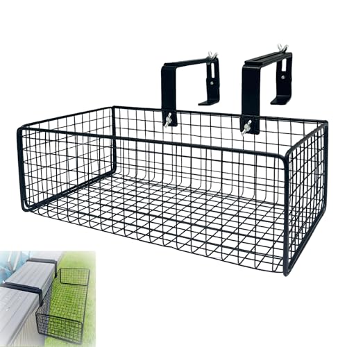 Desunqin 10 x 6 x 3.5 in Metal Poolside Storage Basket for Square Top Pools Only, Fit 4.9'...