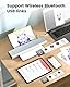 COLORWING M08F - Tragbarer Drucker A4, Bluetooth, Ohne Tinte, Silber, für IOS und Android