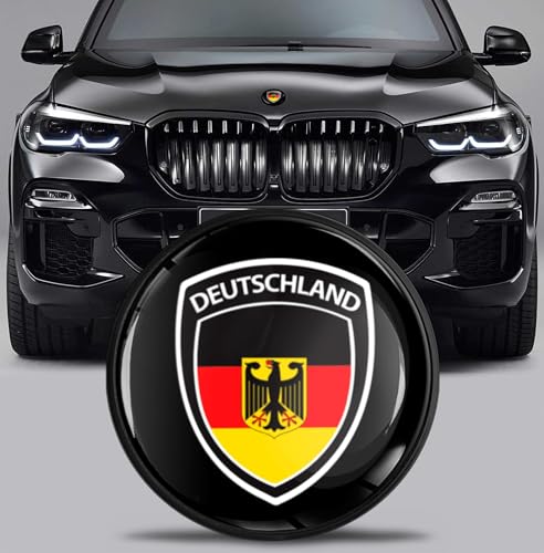 Image of Front Hood Trunk Tuning Badge 82mm Compatible with BMW Emblem 51767288752 Black Red Yellow EX 7