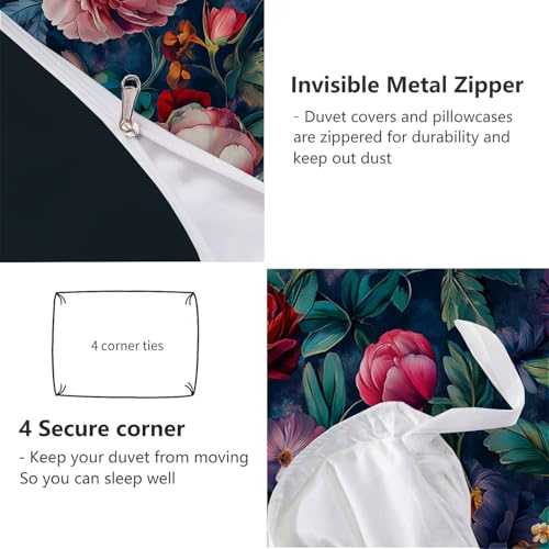 Housse de couette lavable grand teint pour lit junior 140x200cm microfibre douce