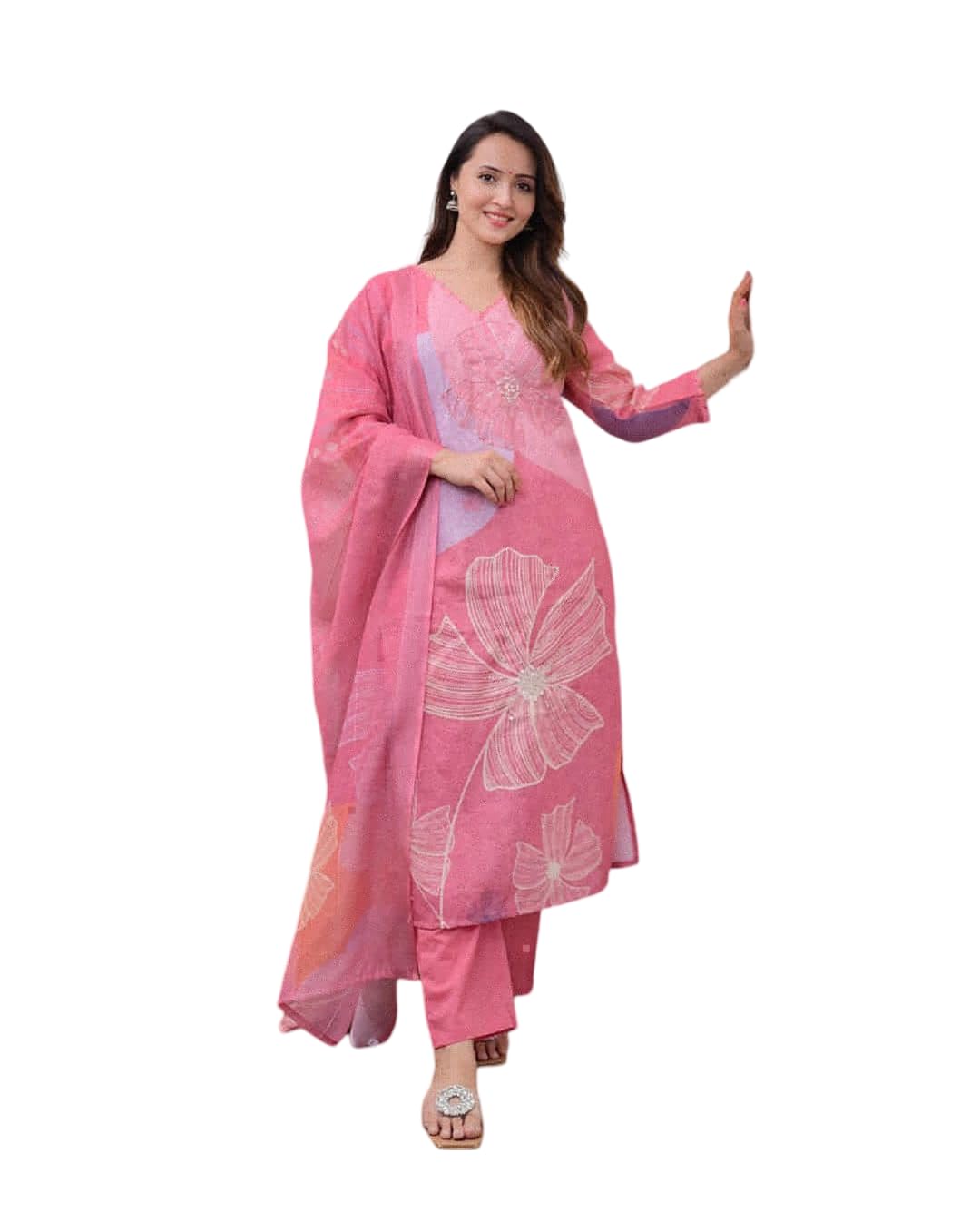 Velaca Enterprise New Shifli Linen Cotton Suit Set. (XL) Pink - Review, Price and Buying Guide