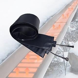 Roof Gutter Heater Winter Roof and Gutters Roof Valley De-Icing System for Ice Dams Prevention, Heating Panels with Heat Cable,Easy Installation,4.7 * 70.8in