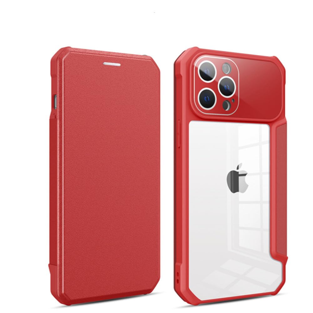 Étui portefeuille à rabat iPhone XS Max rouge l'accessoire idéal pour vos sorties - 8
